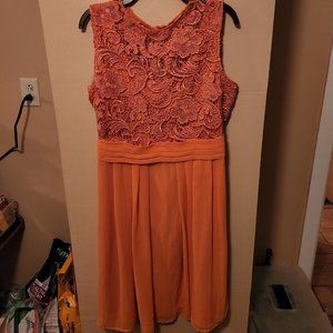 Embroidered Chiffon Dress
